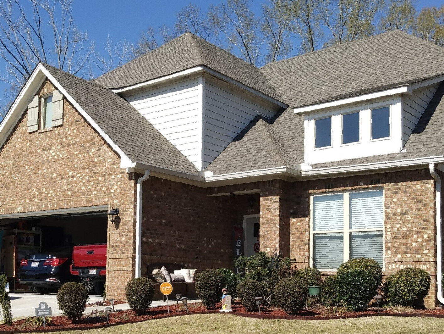 energy saving home window remodeling - Bright west facing Sun pounded these home windows causing an uneven climate inside. Montgomery, AL