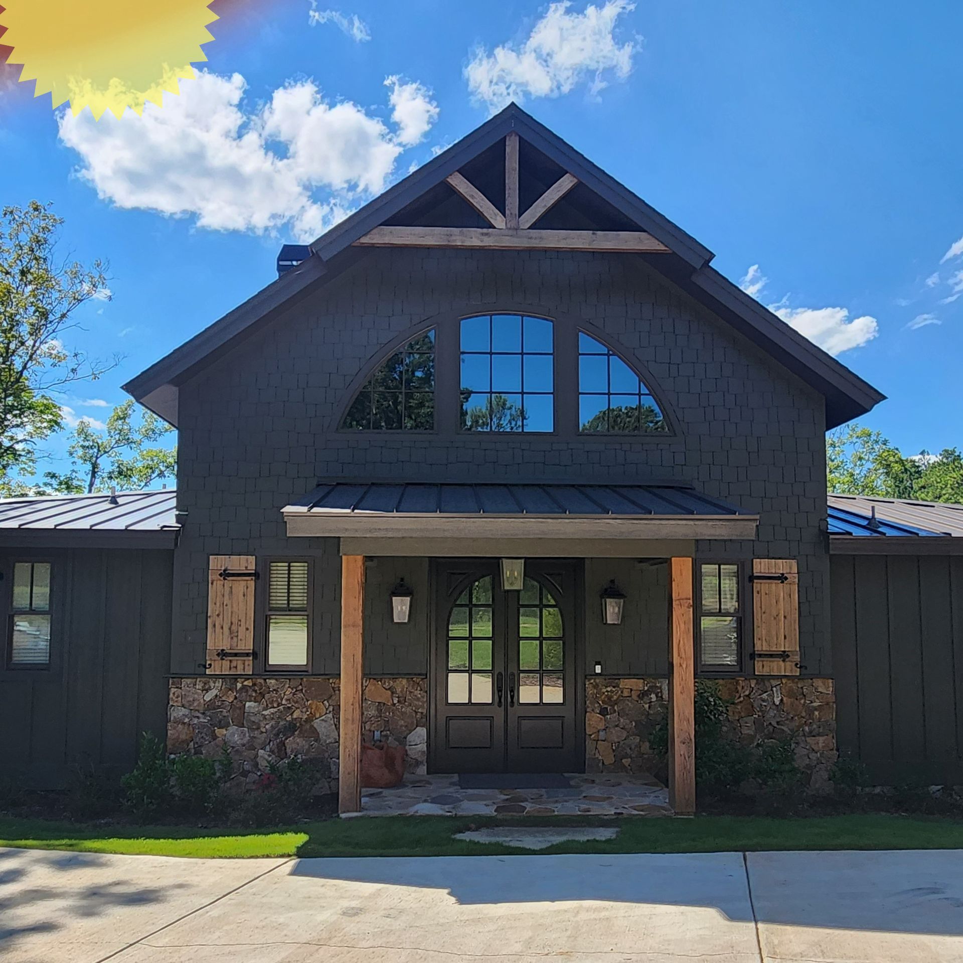 home window tinting service in Alexander City AL - 68% Heat Rejected with SPF Dim' Crystal Residential Tint installed at Lake Martin in Alexander City AL