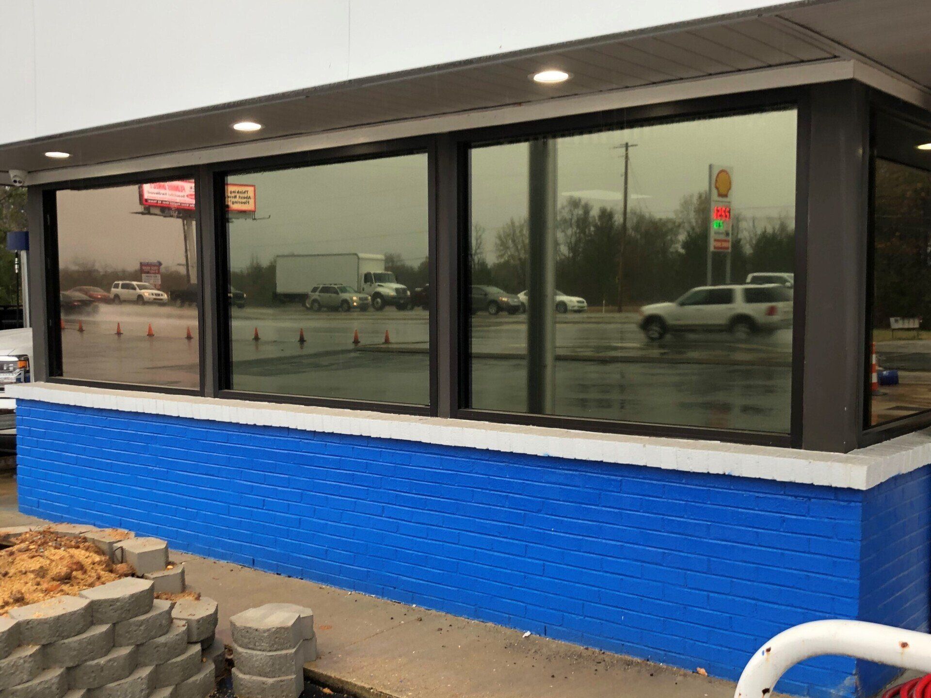 Business Tinting Wetumpka, AL - After SPF ULTRA Tint. Heat Gain was completely blocked from this building. Along with bright Sun & UV-Distortion. Wetumpka, AL