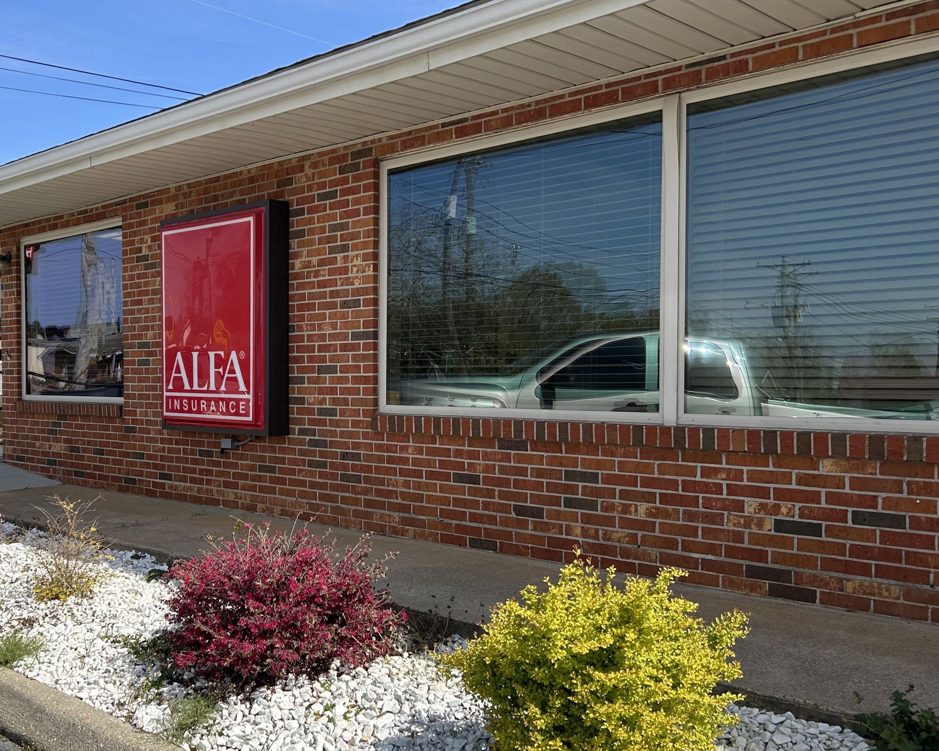 window tinting Troy AL - heat and bright Sun was blocked from office windows with SPF Tint in Troy, AL