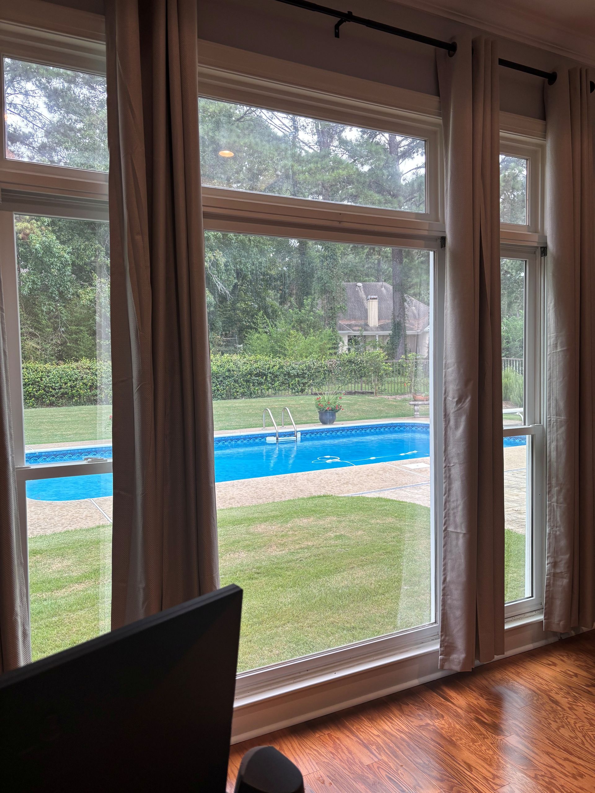 home window tinting - SPF Platinum Tint renews home windows stopping UV Sun with heat gain in Montgomery, AL.