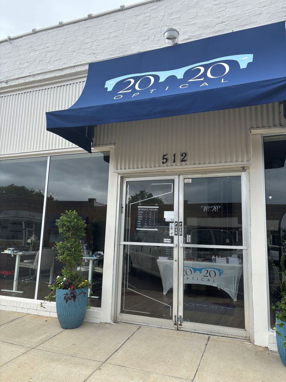 storefront window tinting - SPF Crystal Clear Tint blocked half heat gain while keeping two-way viewing. Bessemer AL