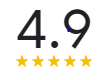 4. 9-star rating; five gold stars.