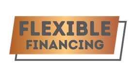 A logo for flexible financing is shown on a white background.