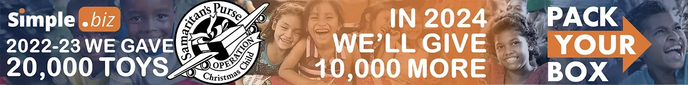 A sign that says in 2024 we 'll give 10,000 more toys