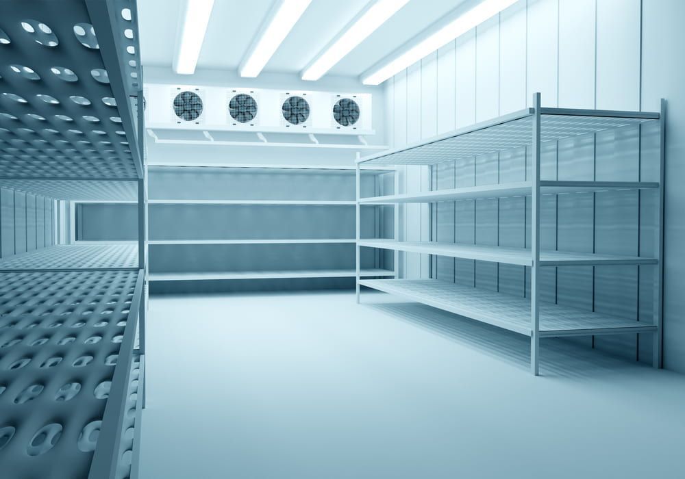 A Room With a Lot of Shelves and Fans on the Ceiling — Refrigerated Technologies (QLD) Pty Ltd In Collinsville, QLD