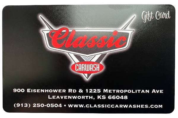 A classic gift card with a red bow