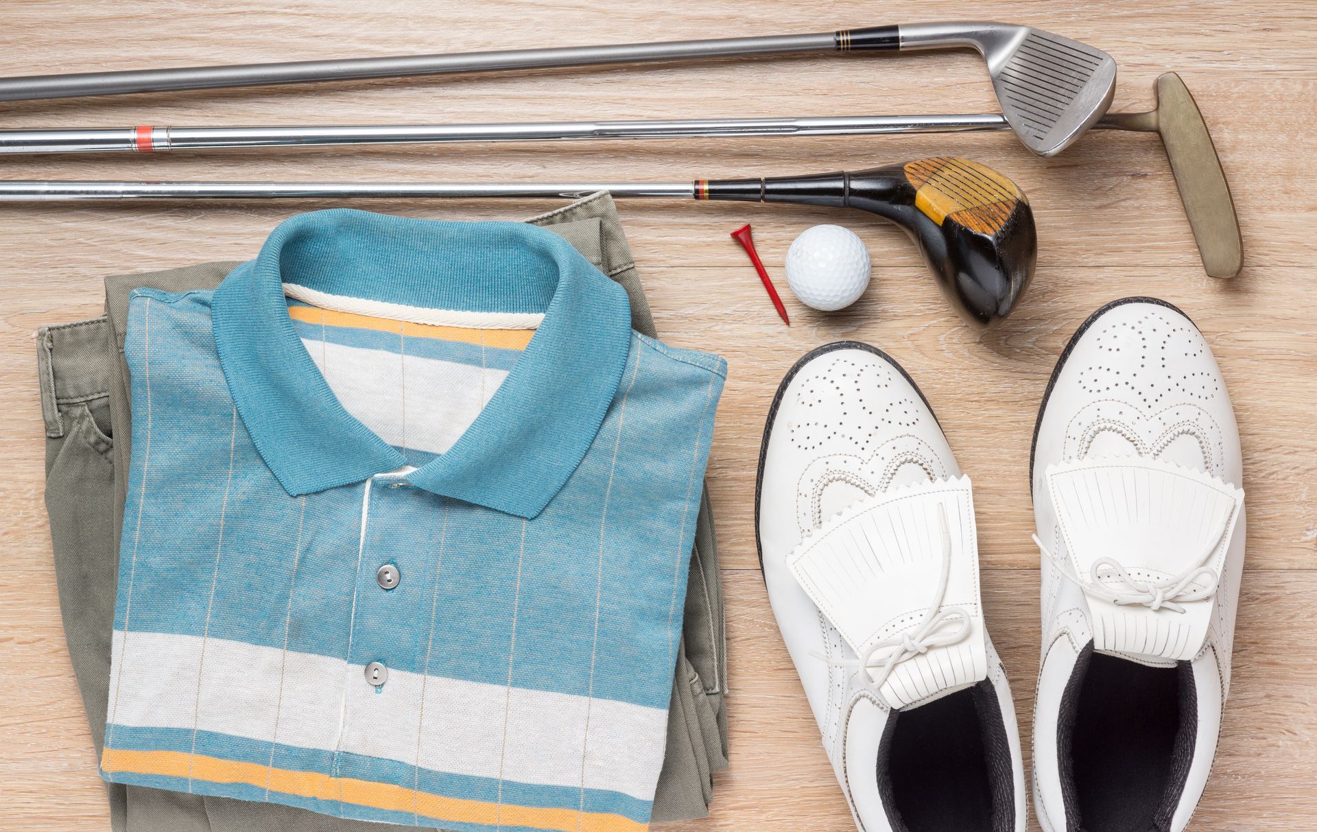 Golf clothing.