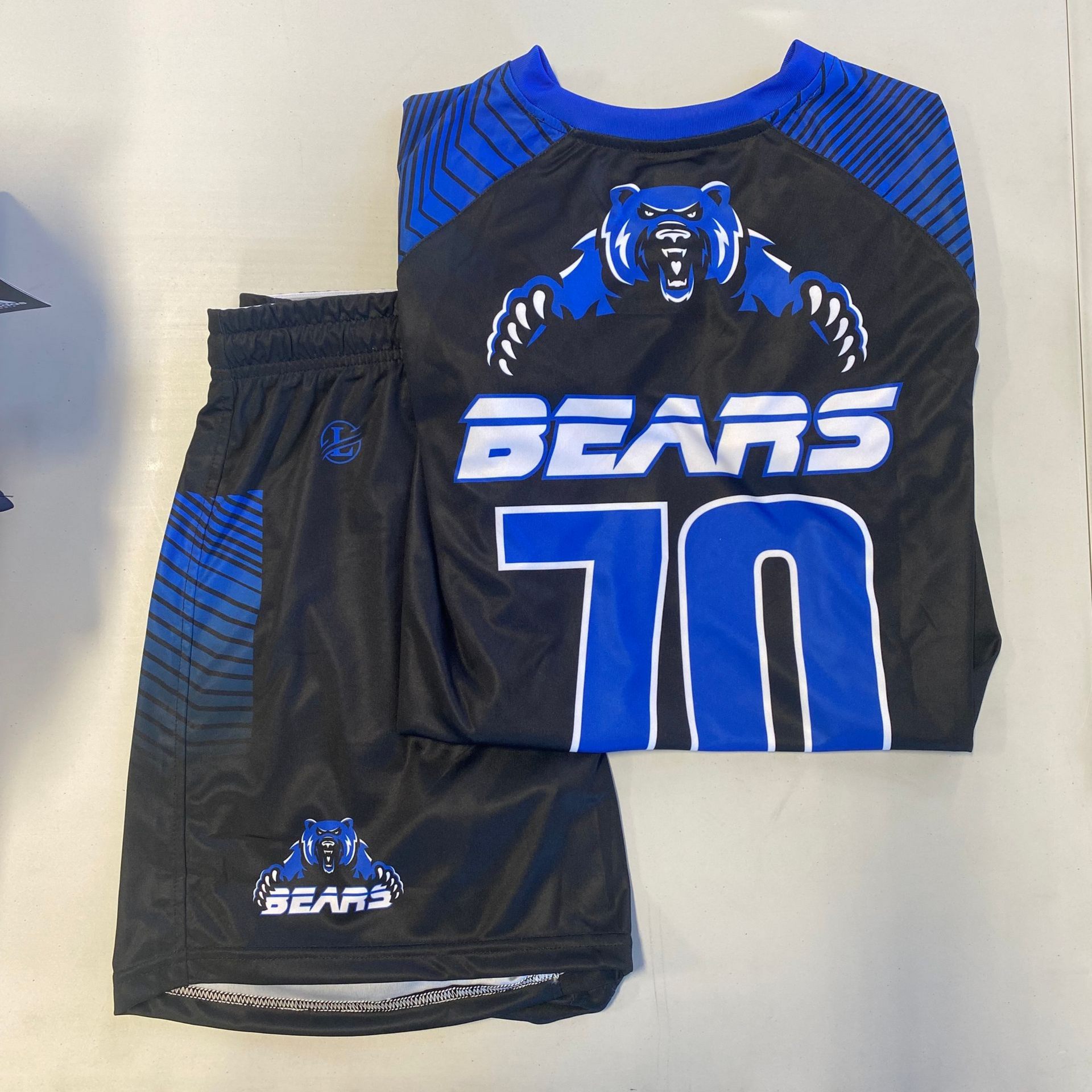 Black and blue