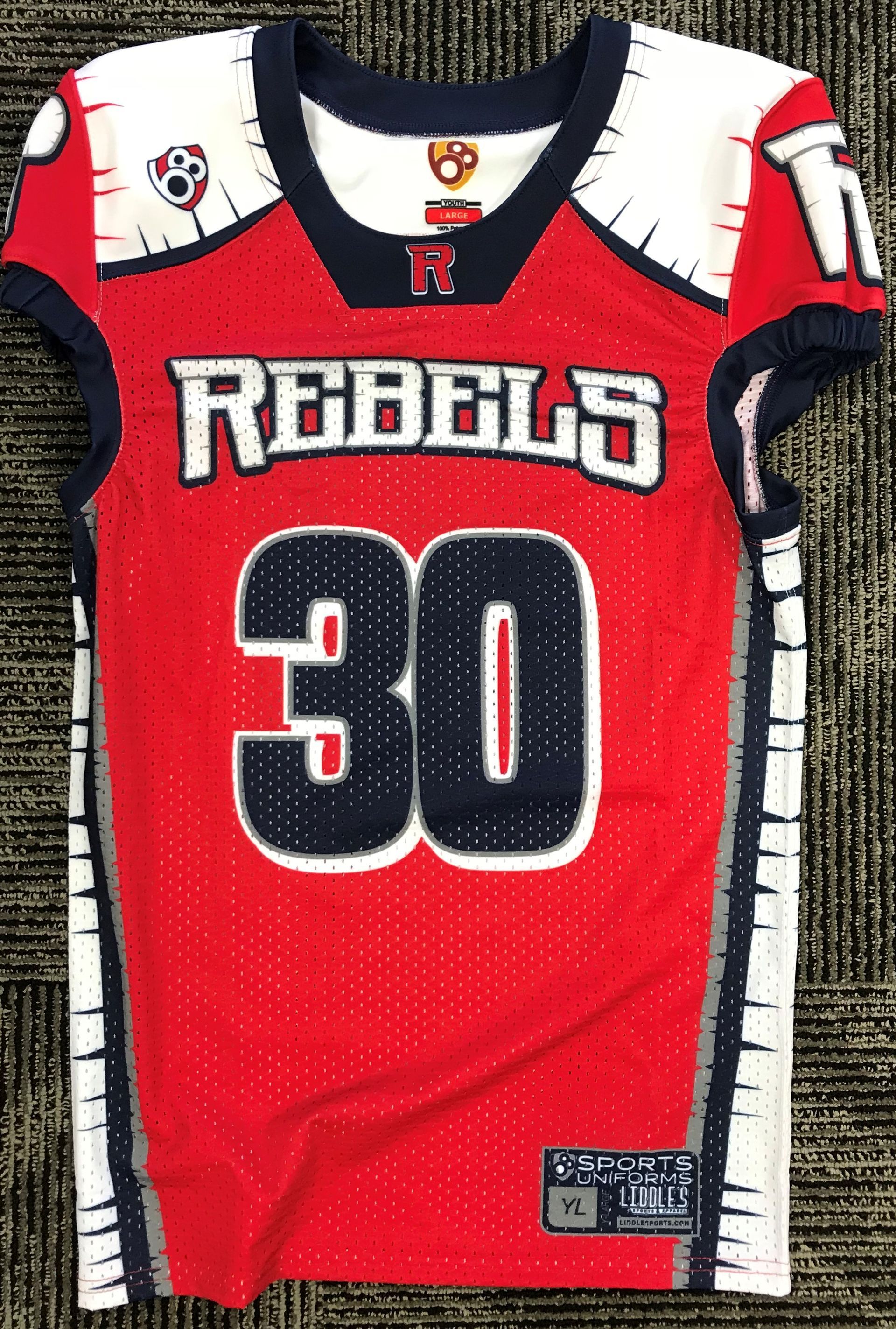 Red football jersey