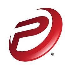 Red stylized letter