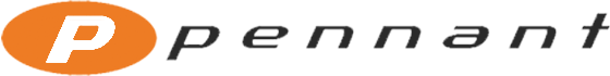 Logo of Pennant, with an orange oval containing a white 