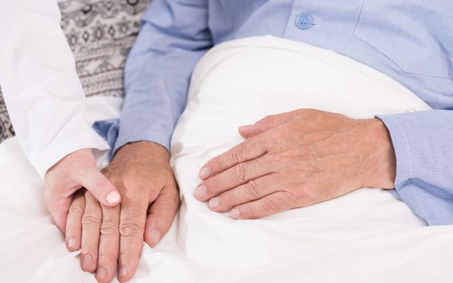 elder person in hospice care