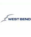 West Bend logo with blue text and a gray swoosh mark