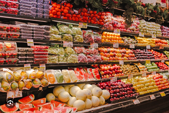 Fruits in Grocery store
