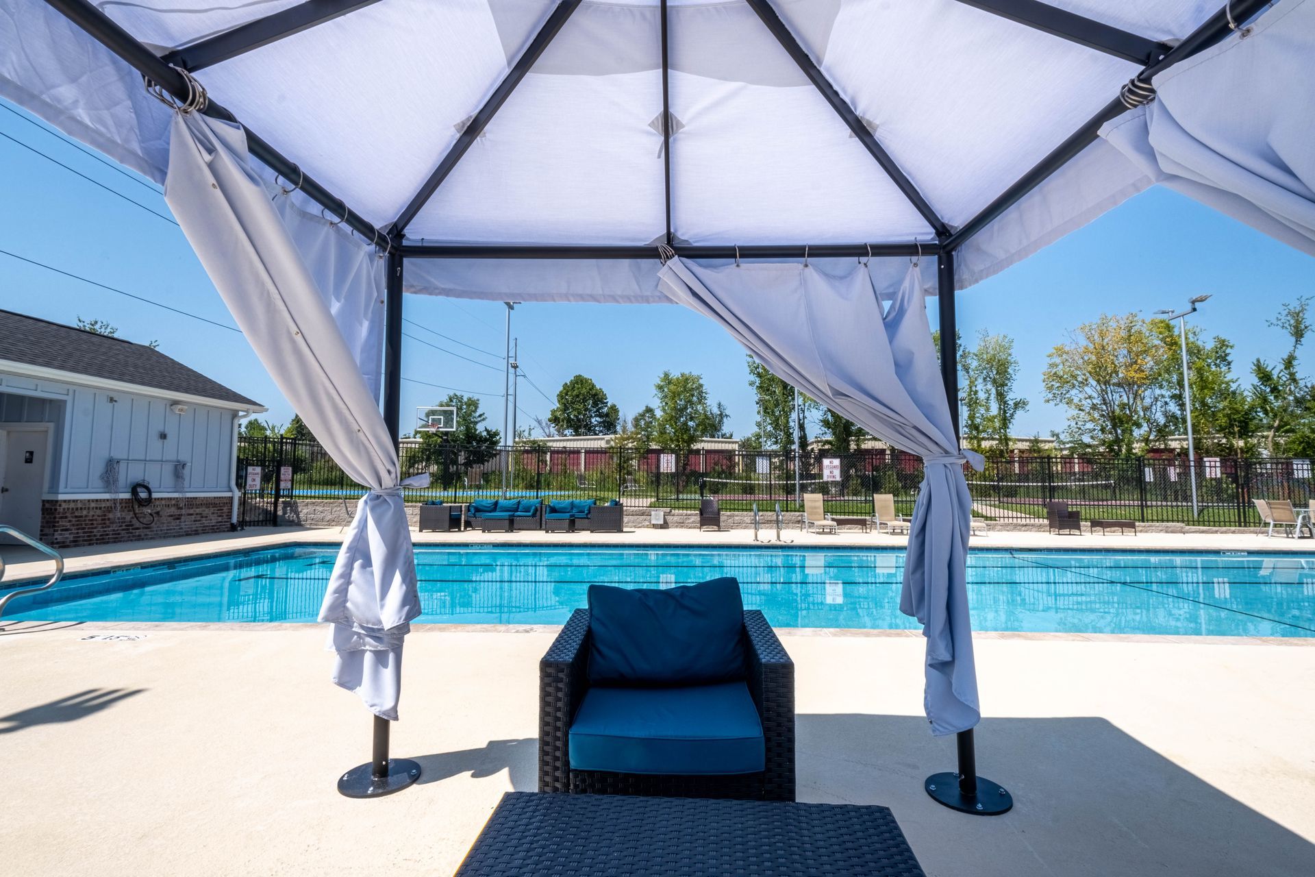 canopy and chair