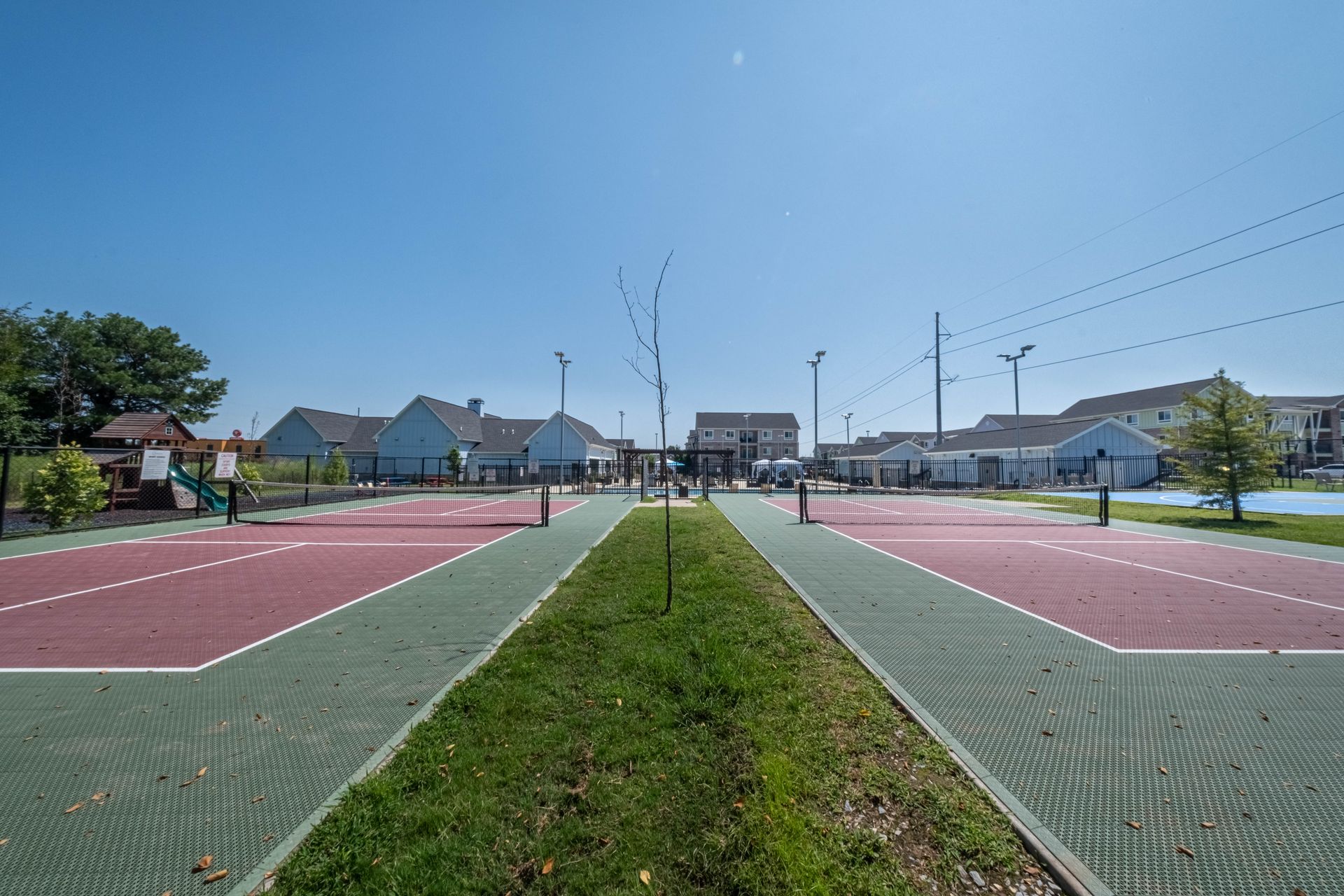 tennis courts