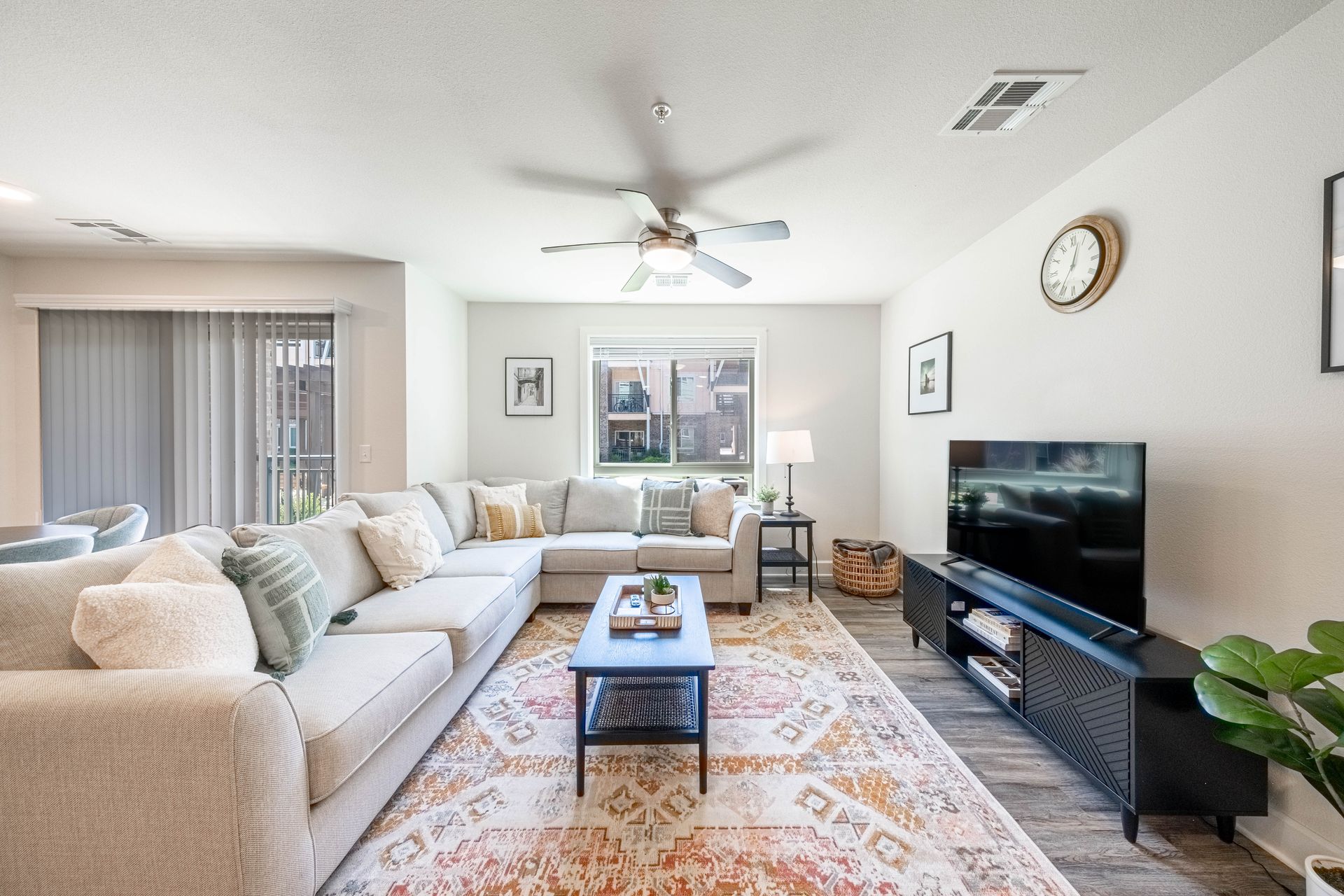 sample living room at watercolors apartments