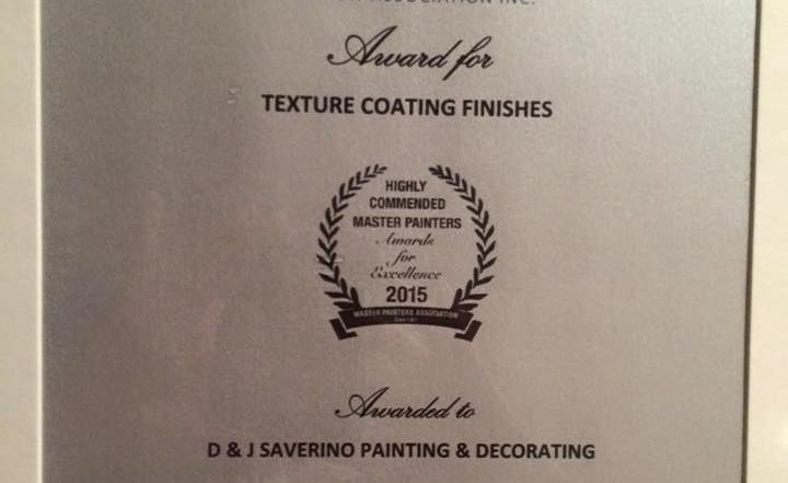 An Award for Texture Coating Finishes From Purdy — D & J Saverino Painting & Decorating Pty Ltd In Fairy Meadow, NSW