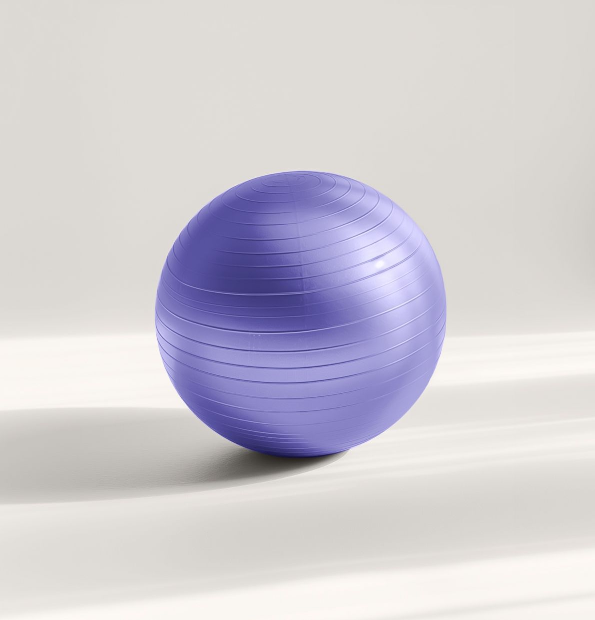 Orange wooden sphere on a light background