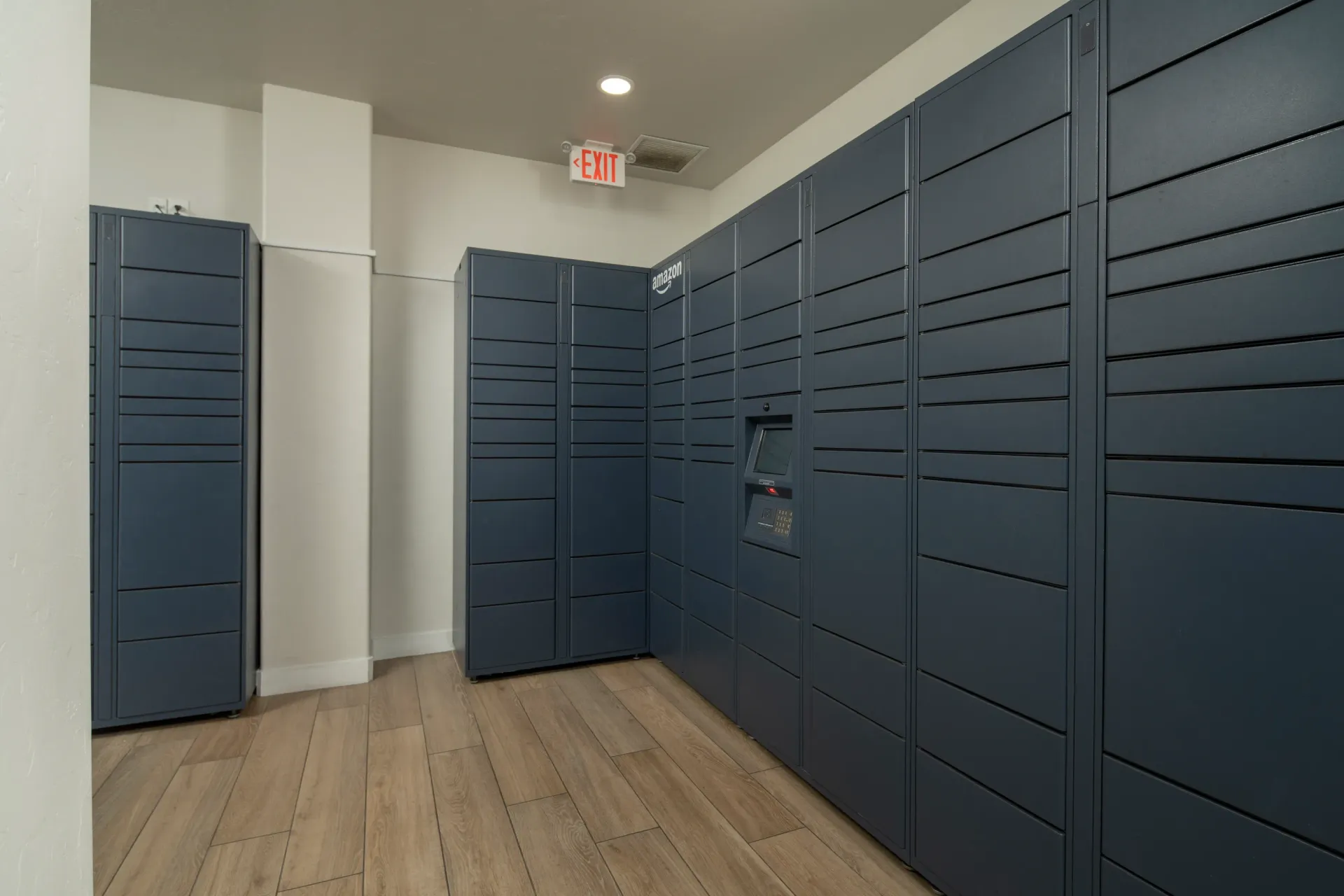 Amazon package lockers for resident convenience at Pinnacle Heights in Tucson, AZ.