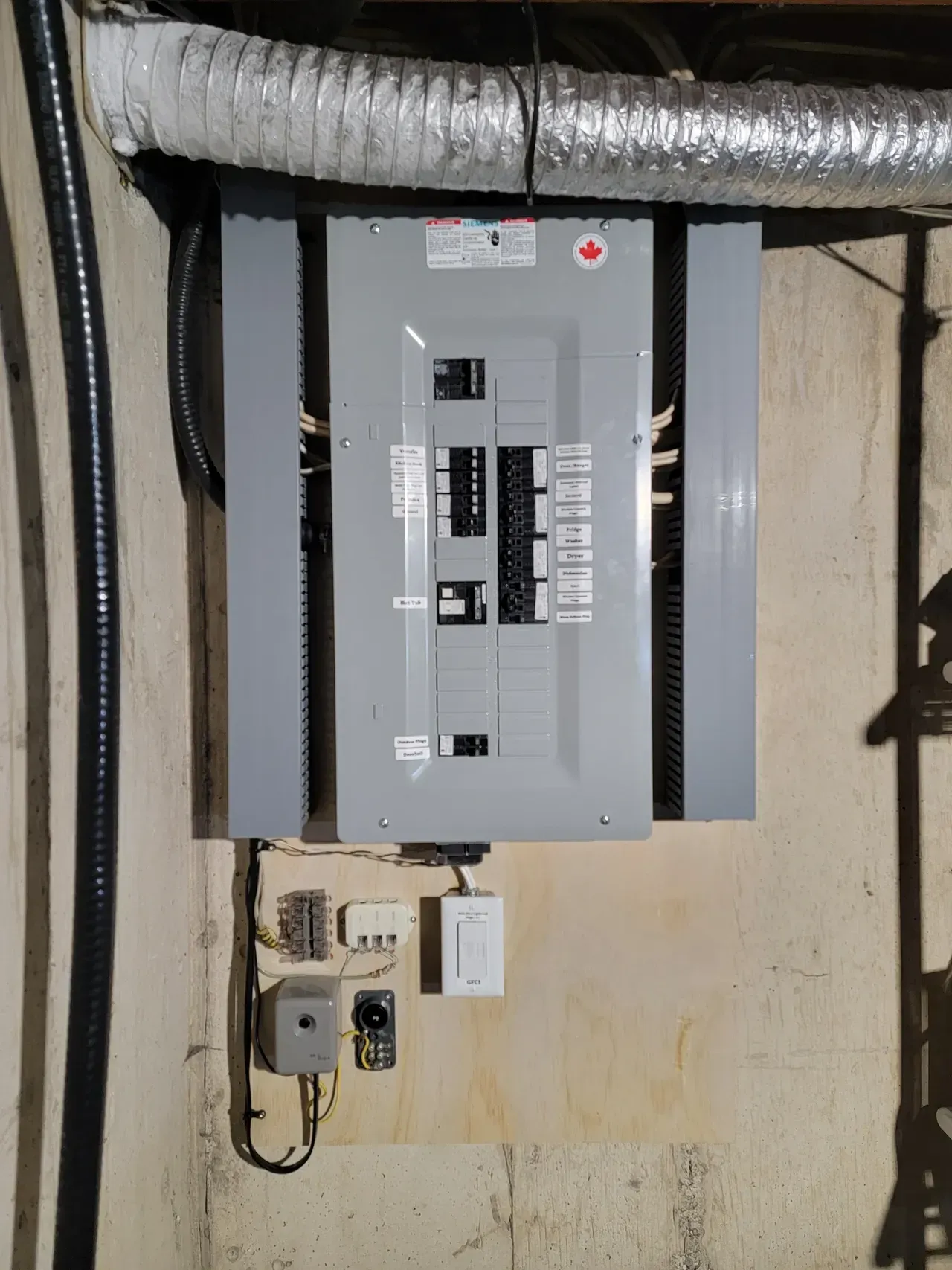 Breaker panel upgrade and circuit breaker replacement in Calgary home