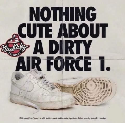 A poster that says nothing cute about a dirty air force 1 A poster that says nothing cute about a dirty air force 1