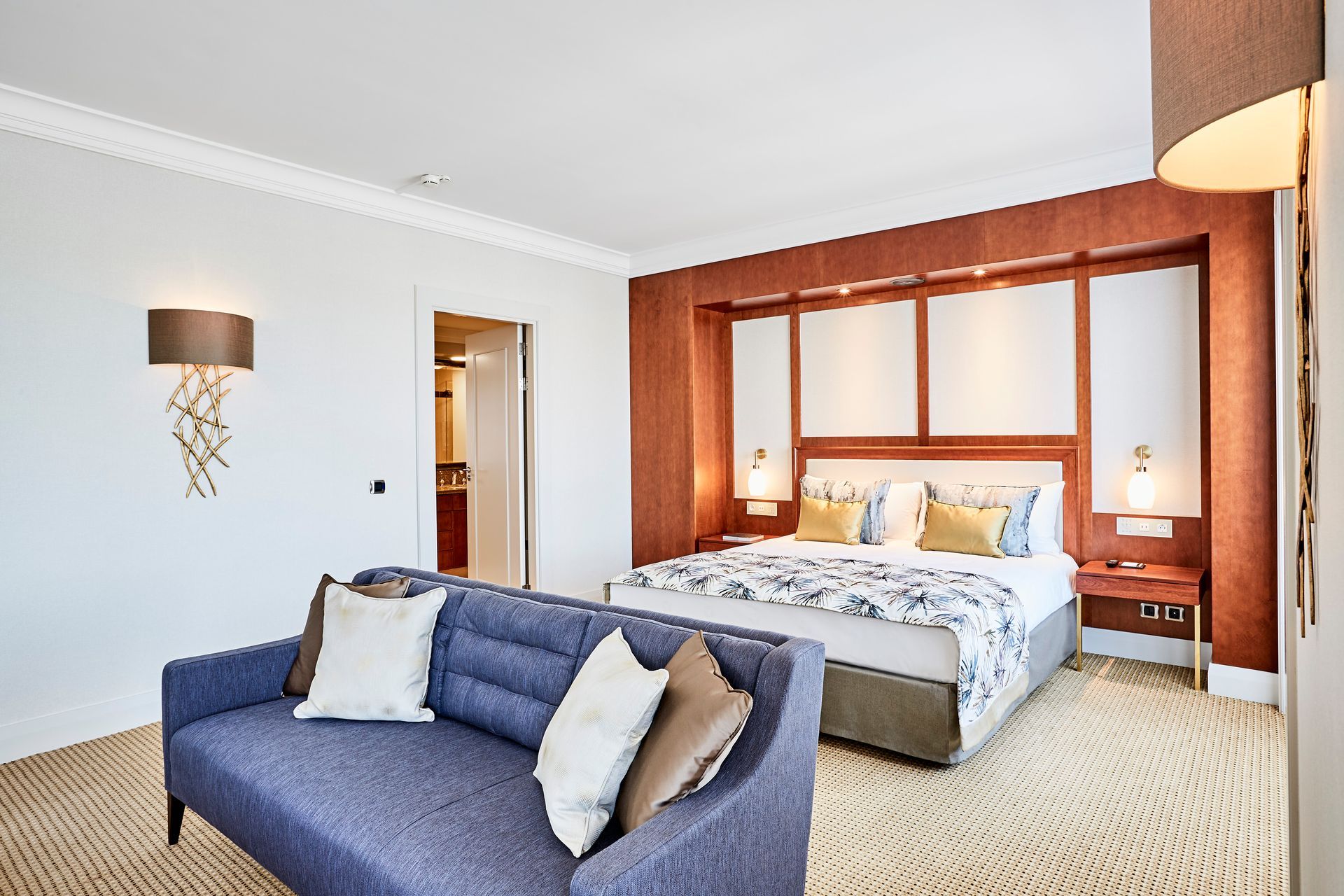 The elevated Executive Junior Suite at Hotel Okura Amsterdam in The Netherlands (Holland).