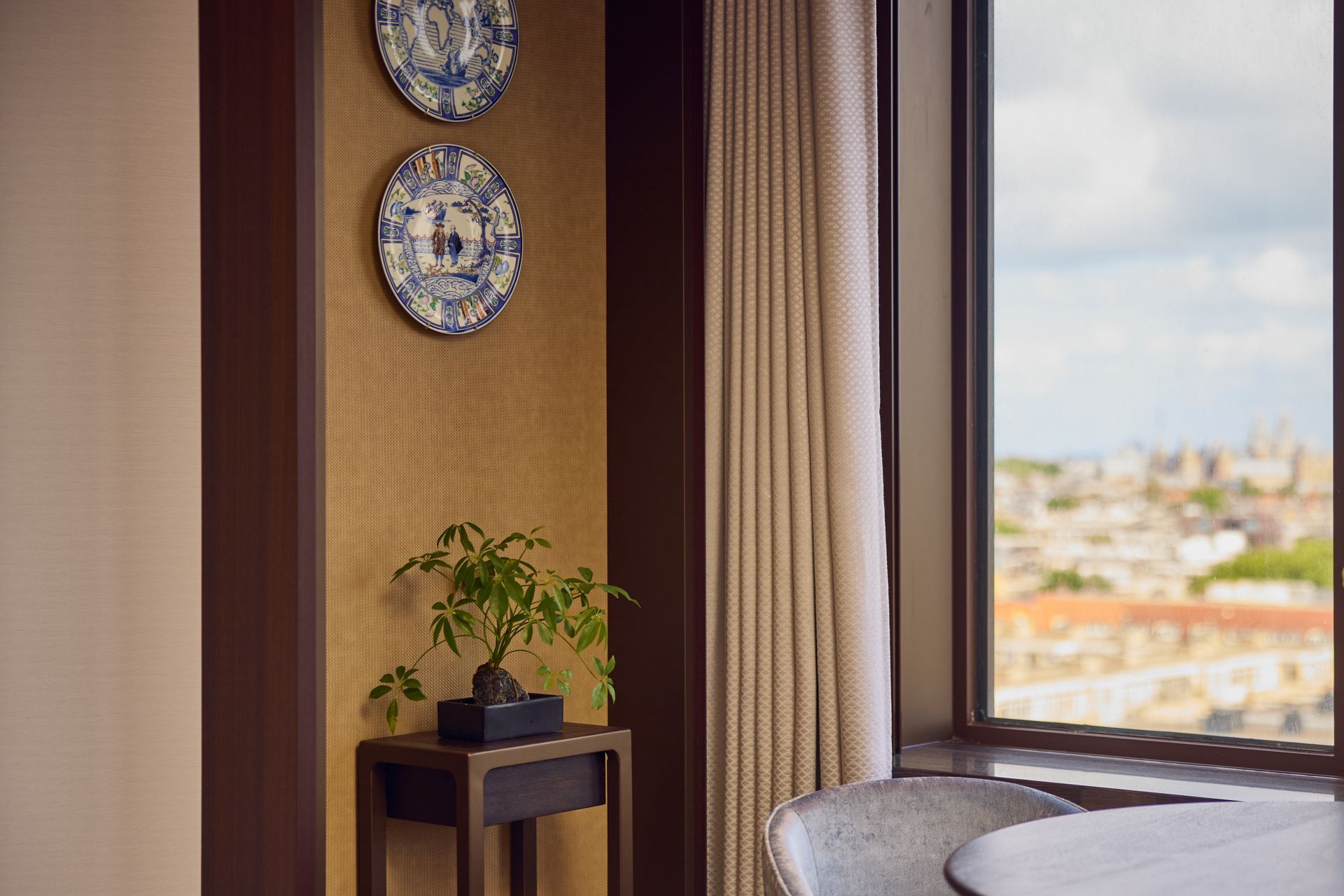 The spacious and naturally-lit Superior Junior Suite at Hotel Okura Amsterdam in The Netherlands (Holland).