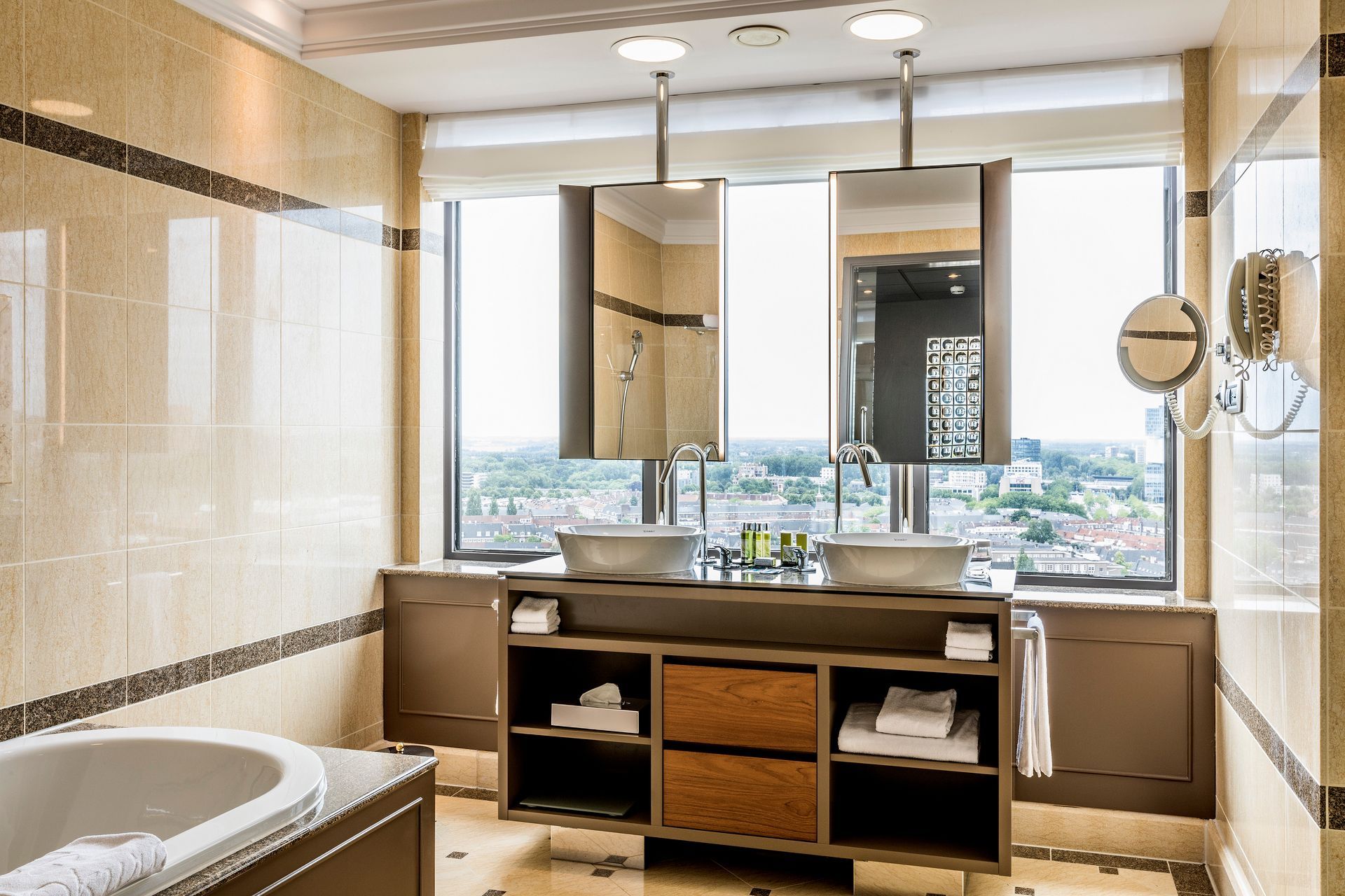 The exclusive Corner Suite at Hotel Okura Amsterdam in The Netherlands (Holland).