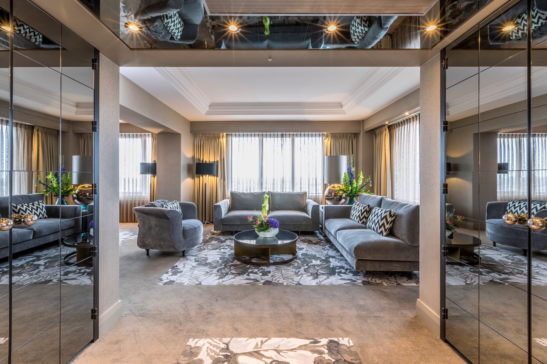 The luxurious Presidential Suite at Hotel Okura Amsterdam in The Netherlands (Holland).