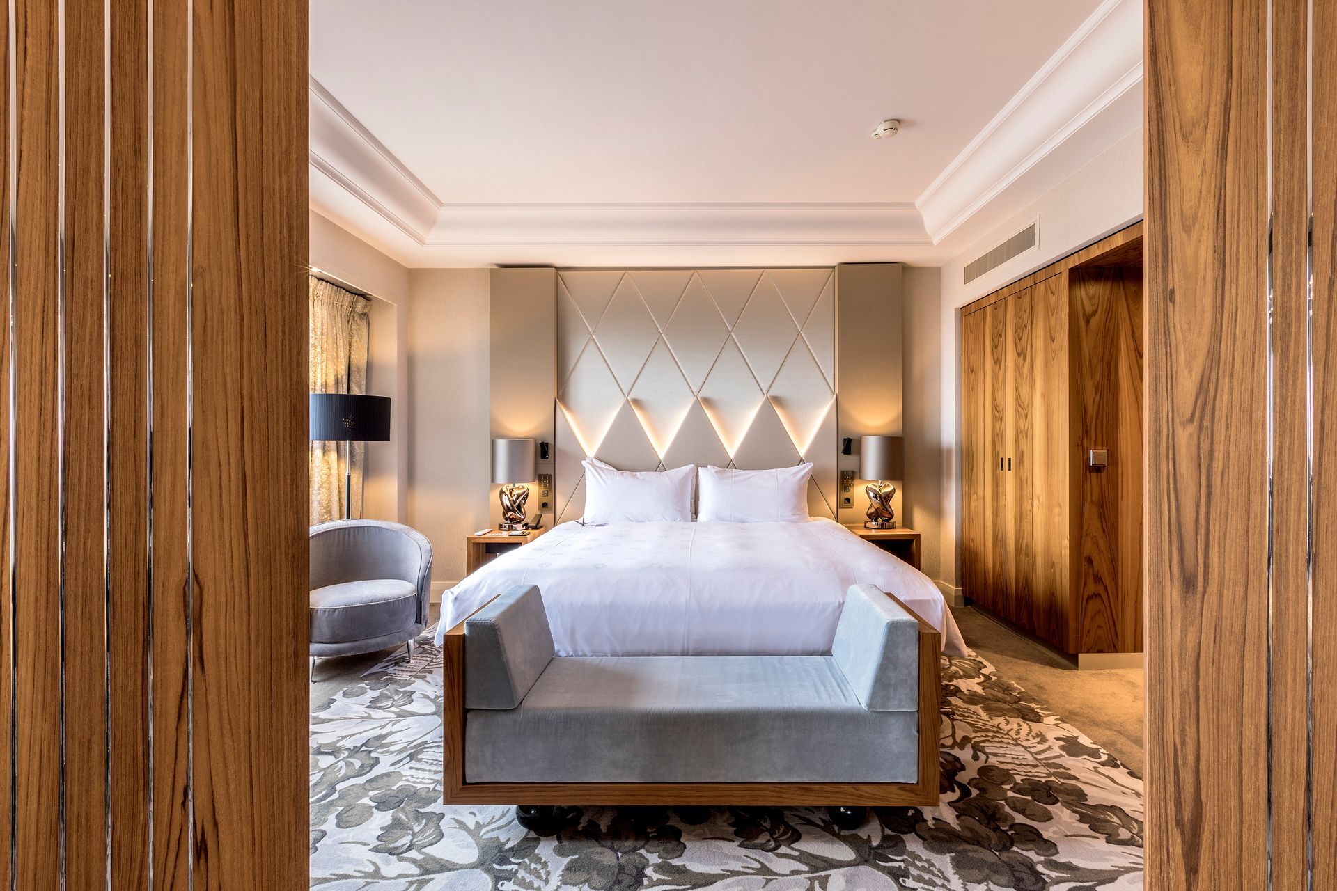 The timeless Royal Suite at Hotel Okura Amsterdam in The Netherlands (Holland).