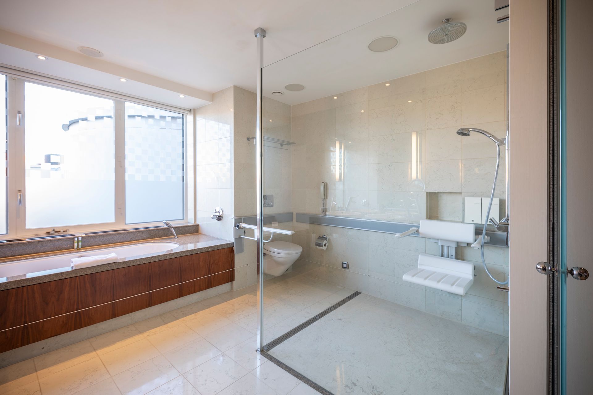 The refined Superior View Room at Hotel Okura Amsterdam in The Netherlands (Holland).