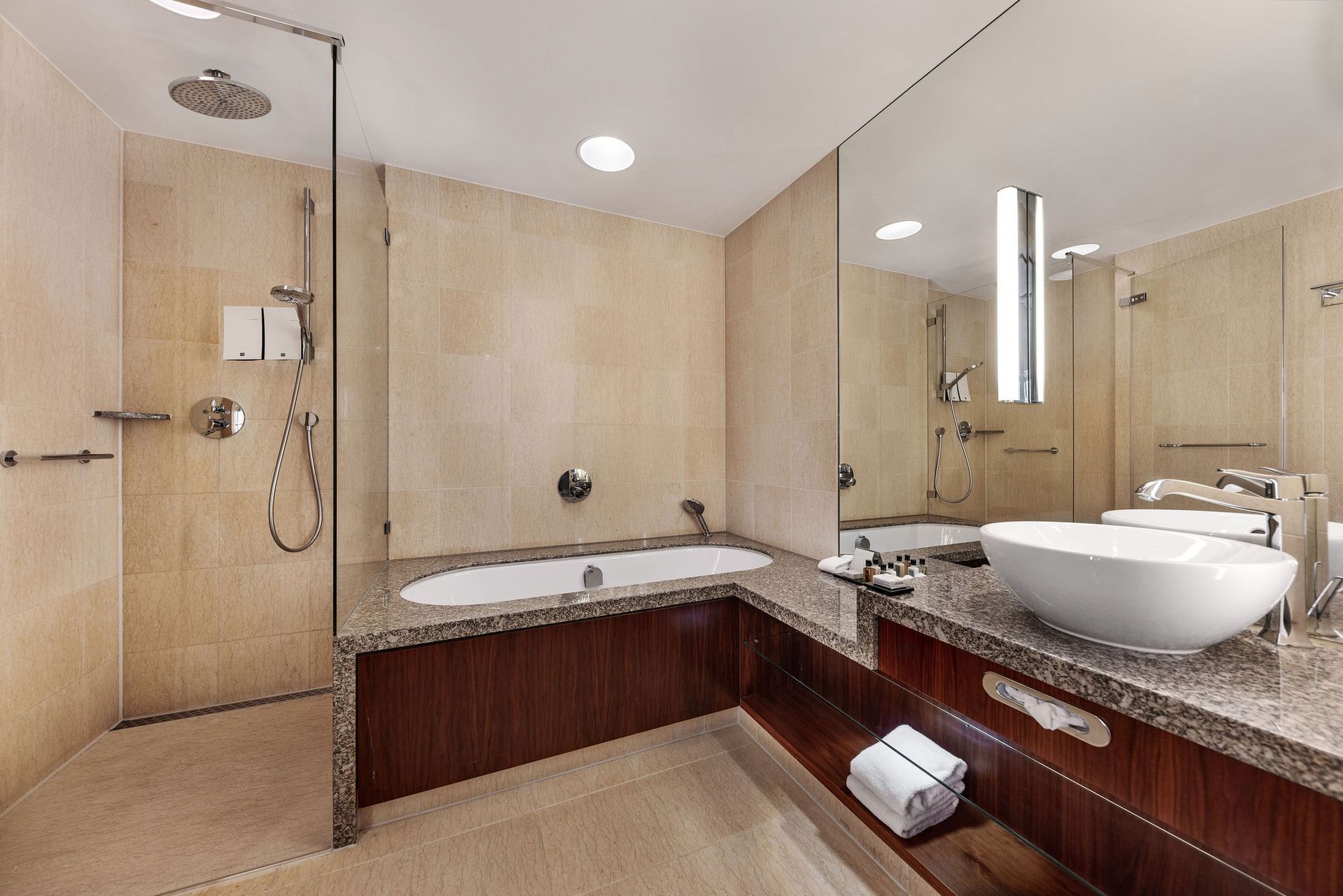 The spacious and naturally-lit Superior Junior Suite at Hotel Okura Amsterdam in The Netherlands (Holland).
