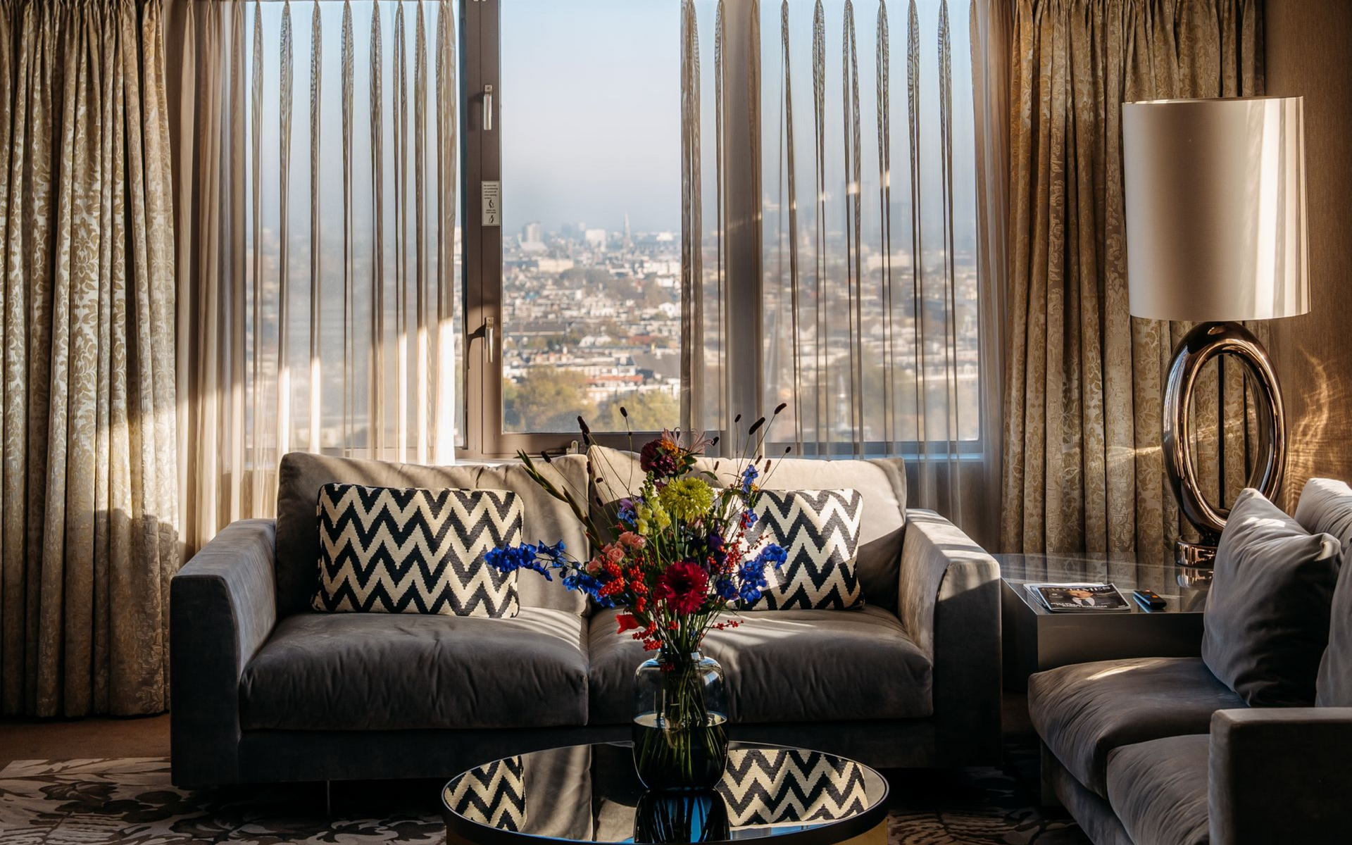 The timeless Royal Suite at Hotel Okura Amsterdam in The Netherlands (Holland).