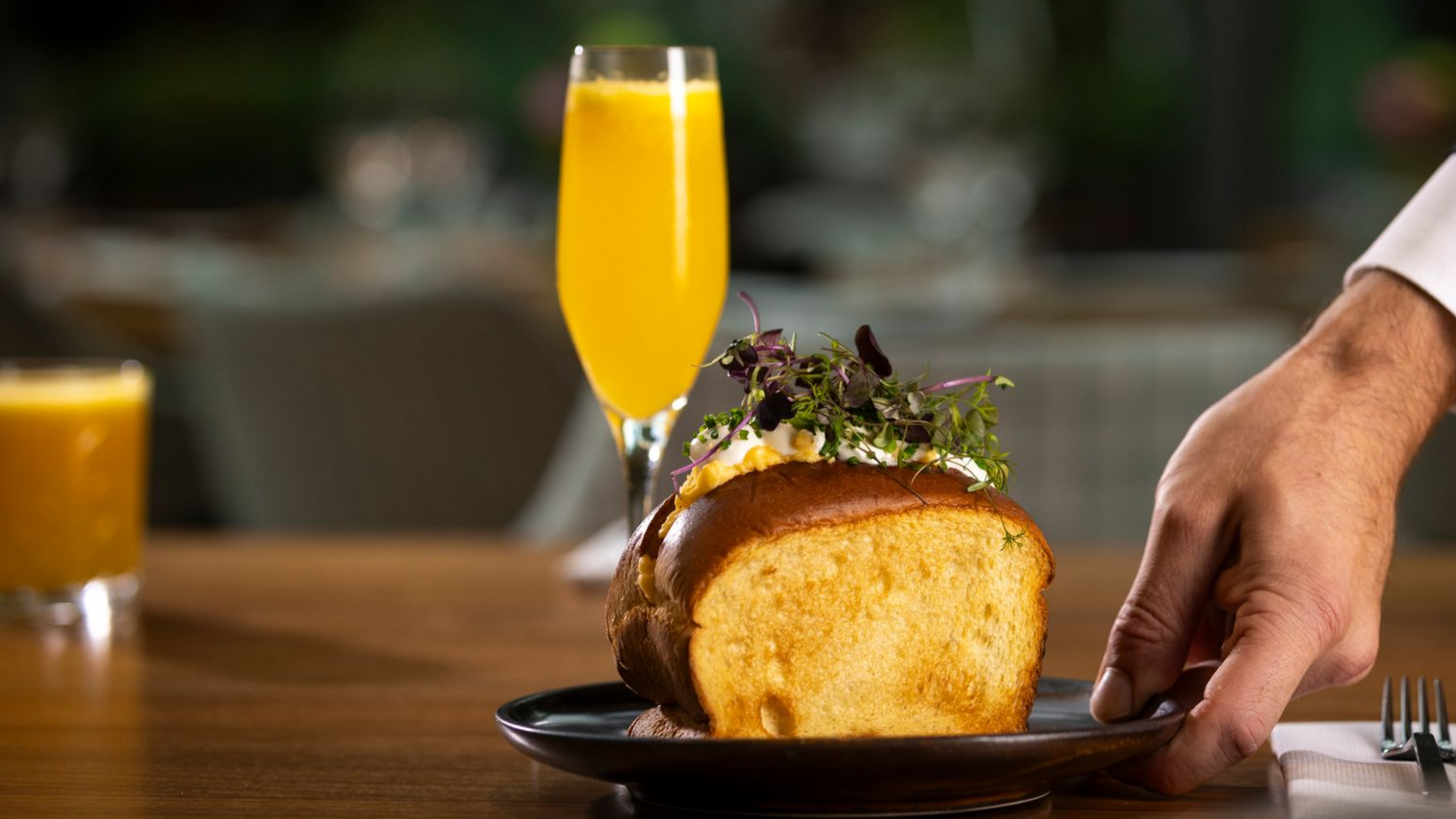 Breakfast in The Netherlands (Holland) on sunday in Hotel Okura Amsterdam