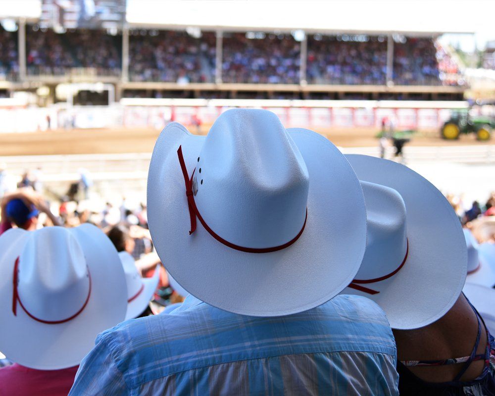 People enjoying a rodeo in  the Texas Panhandle