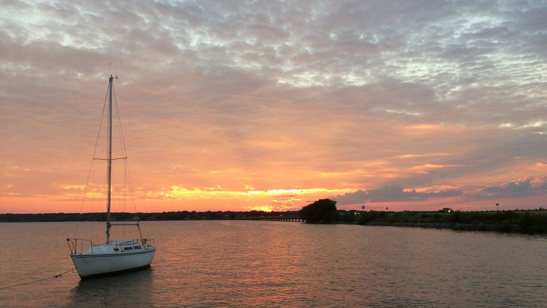 Texas Lake sunset