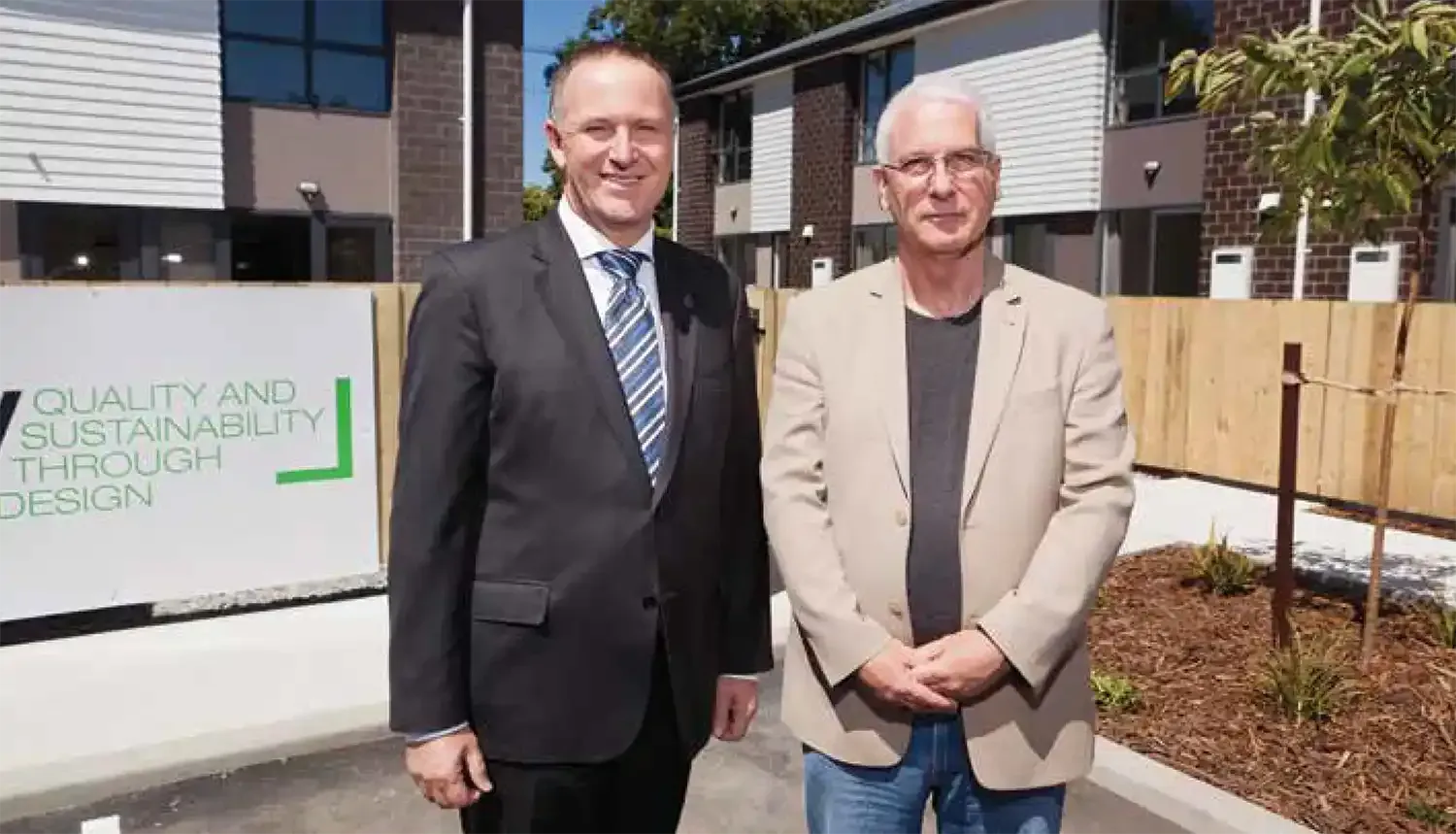 John Key and Paul Meek