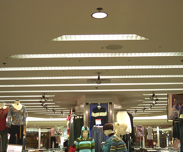 A store with a sign that says ' apparel ' on it