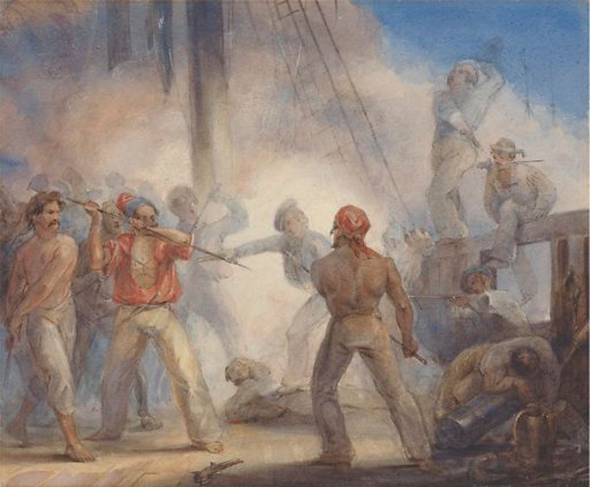 The painting Pirates, by John Massey Wright