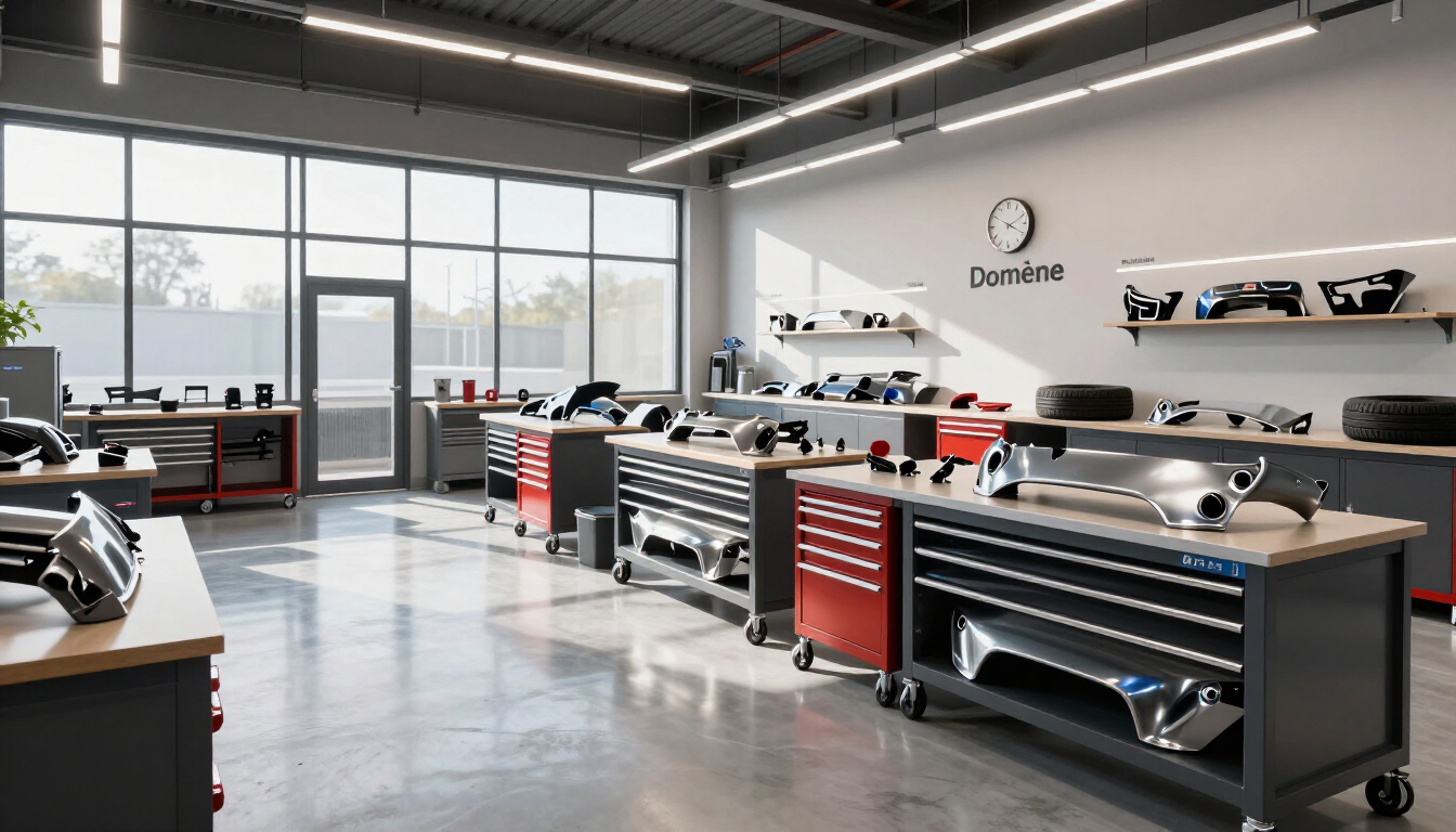 Atelier de carrosserie moderne