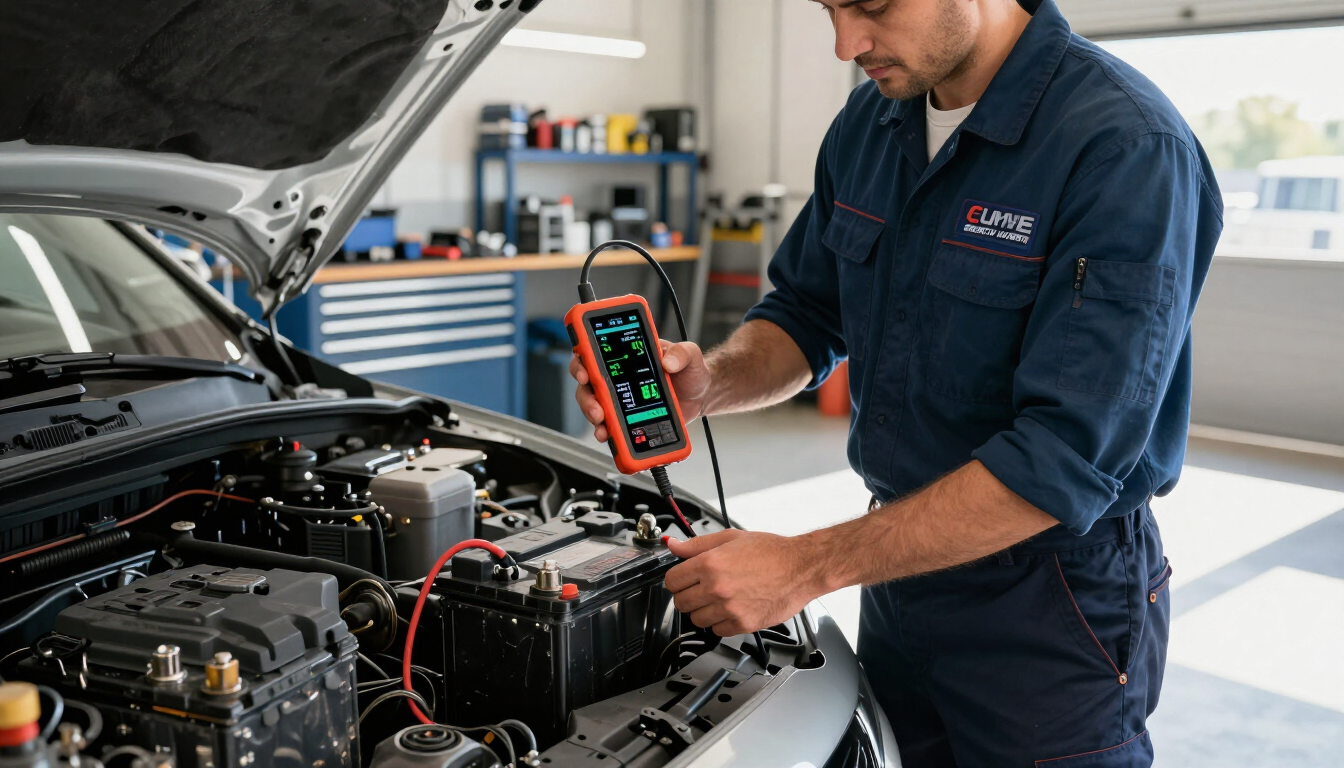 Diagnostic et contrôle de batterie de voiture chez Yan Carrosserie Autos à Domène, près du Versoud