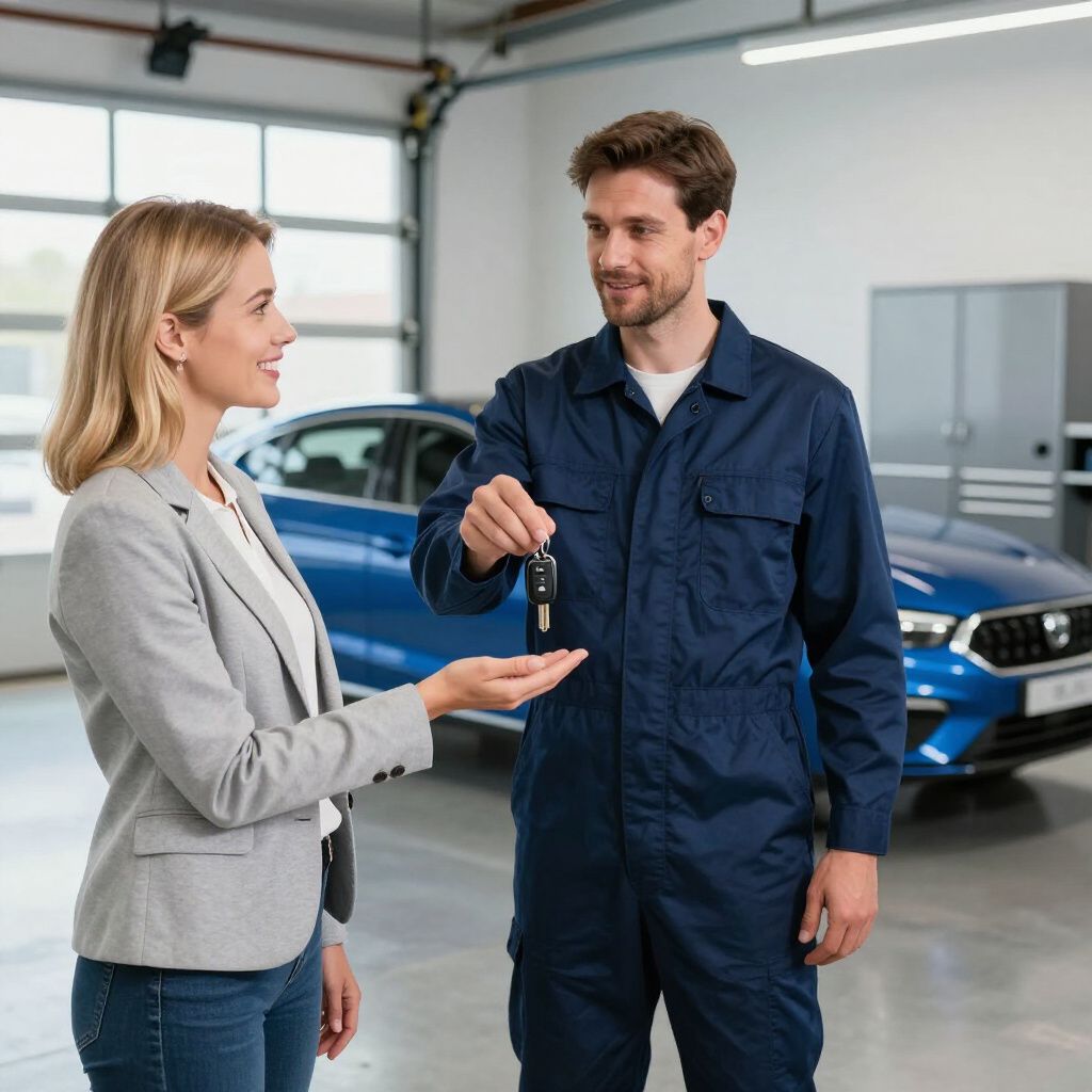 Restitution des clés de voiture après réparation chez Yan Carrosserie Autos à Domène proche de Meylan