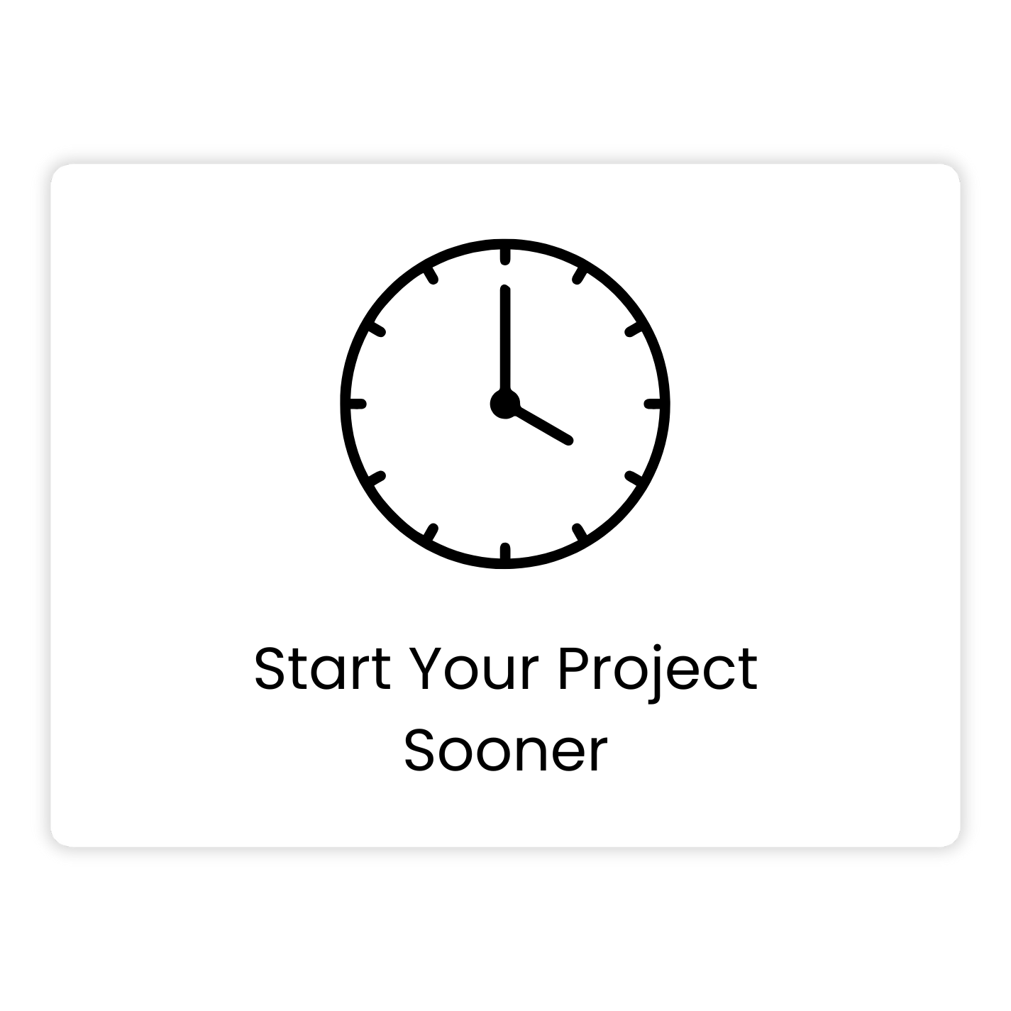 Clock icon with text 