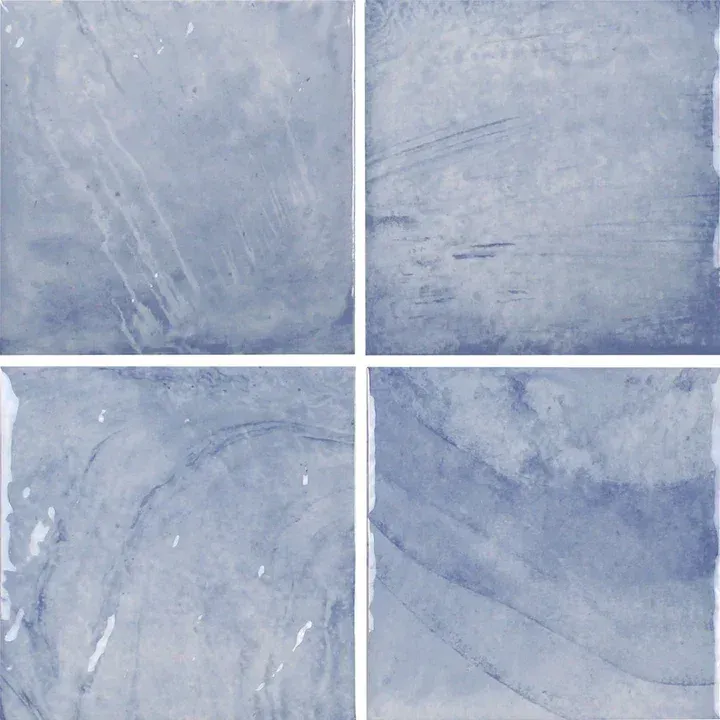 Four pale blue textured panels arranged in a 2x2 grid.