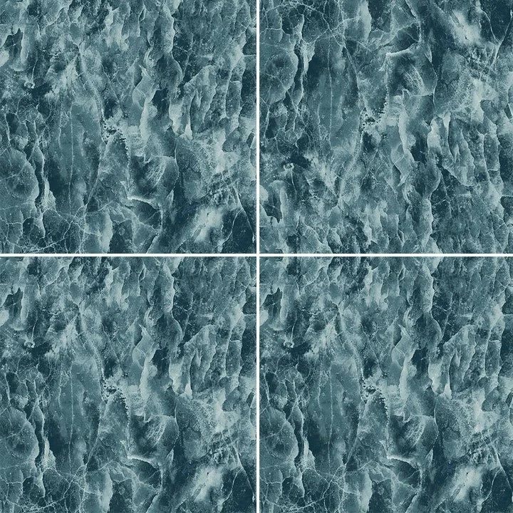 Blue-gray textured water pattern with a four-panel grid layout