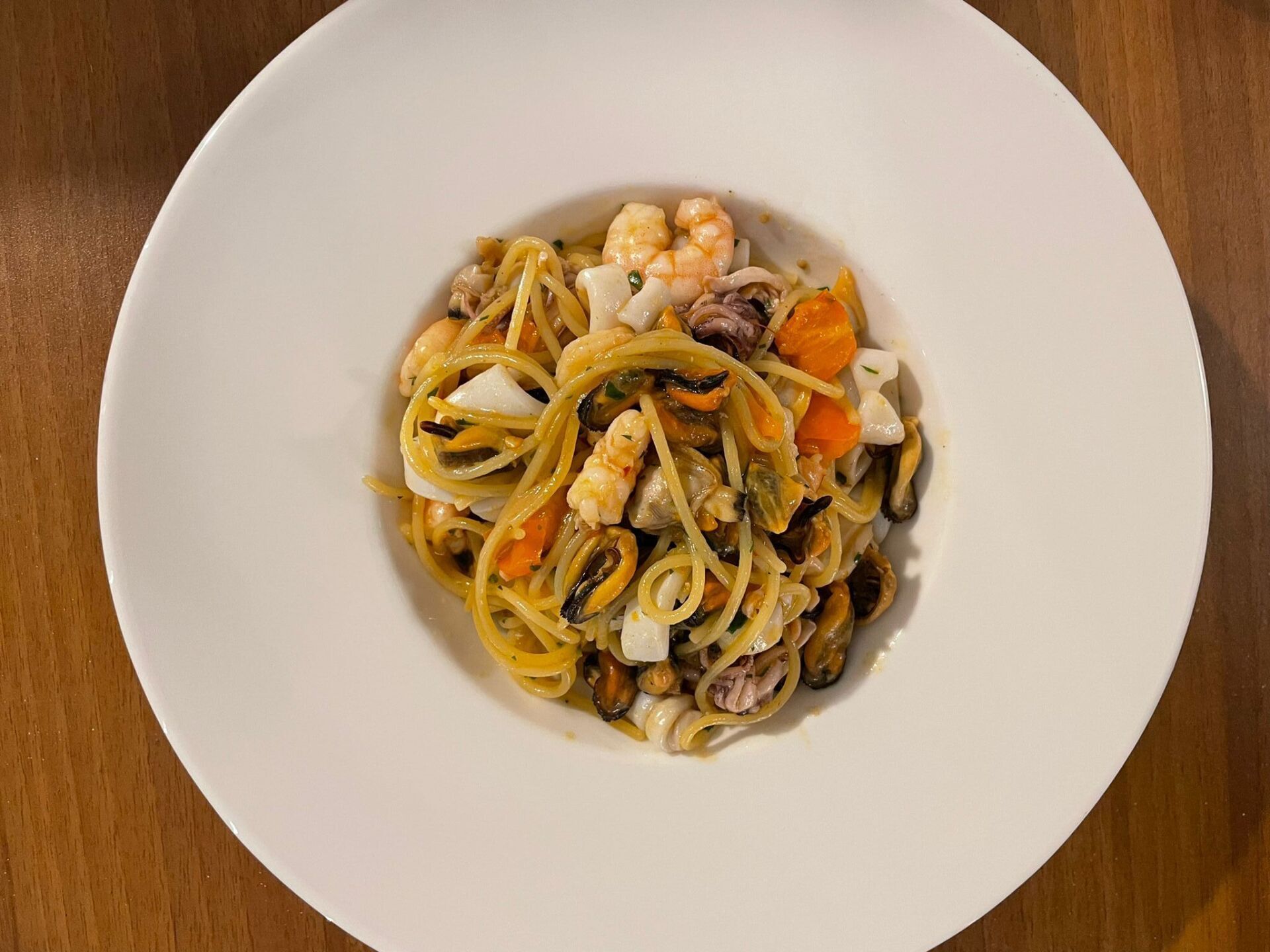 spaghetti alle vongole lime e bottarga