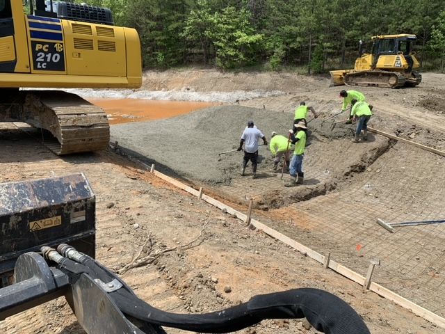 Pouring Cement