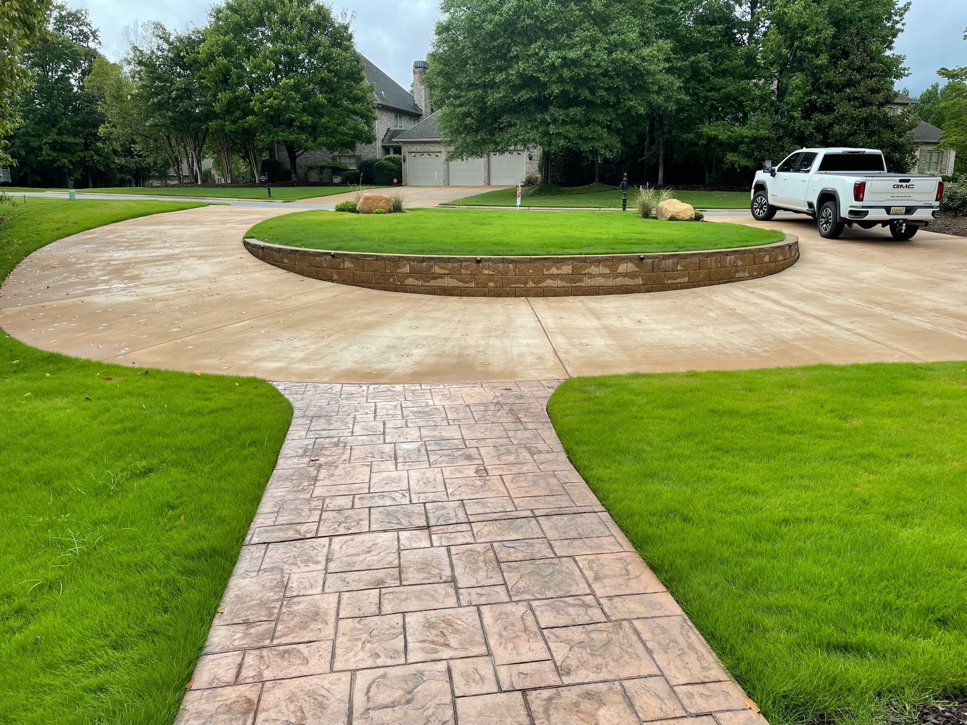 Decorative Concrete Walkway